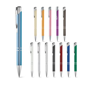 Aluminium ball pen with clip - Egotier 91311