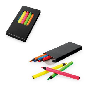 Pencil box with 6 coloured pencils - Egotier 91767