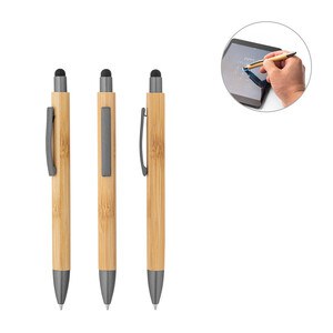 Bamboo ball pen with matt finish - Egotier 91770