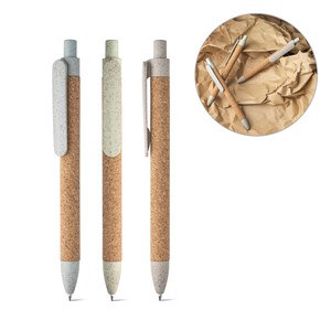 Ball pen in cork and Wheatstraw Fibre - Egotier 91795