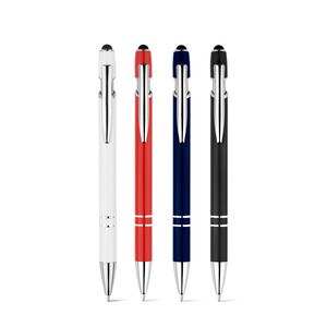 Ballpoint pen with recycled aluminium (100% rAL) body and touch tip - Egotier 91799