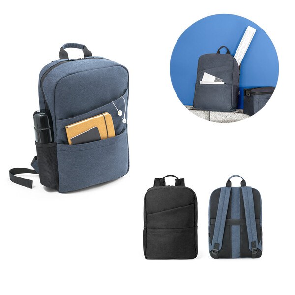 15'6'' laptop backpack in 600D recycled polyester