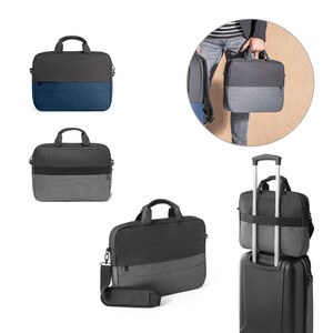 Padded laptop bag in 600D high-density recycled polyester 15" - Egotier 92086