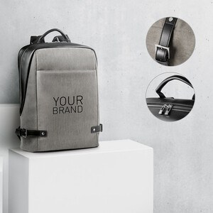 Branve 92147 - Backpack for laptop up to 15'6'' in fabric and PU