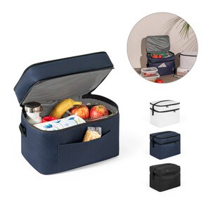 Thermal bag in 600D, recycled polyester, with adjustable webbing strap - Egotier 92395