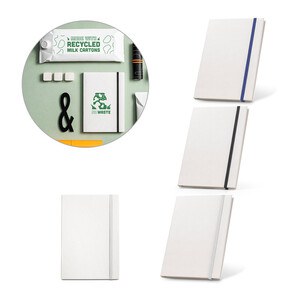 A5 notepad made from recycled milk cartons with lined pages - Egotier 93271