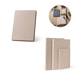 A5 notepad with hard cover made from tea leafs waste (65%) - Egotier 93296