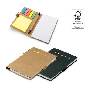 Coloured sticky notepad with 6 sets - Egotier 93791