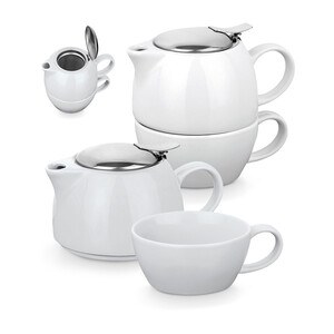 Porcelain tea set 2 in 1 - Egotier 93805