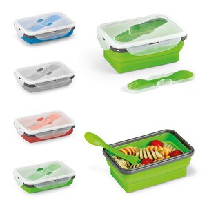 Lunch Box. Retractable hermetic box in silicone and PP 640 mL - Egotier 93847