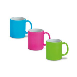 350 mL neon finish ceramic mug - Egotier 93886