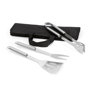 Barbecue set with 3 stainless steel pieces - Egotier 93998