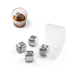 Set of reusable stainless steel ice cubes - Egotier 94252