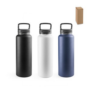 90% recycled stainless steel bottle with a large capacity of up to 1200 mL - Egotier 94283