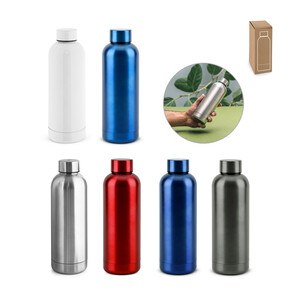 Bottle in 90% recycled stainless steel 550 mL - Egotier 94288