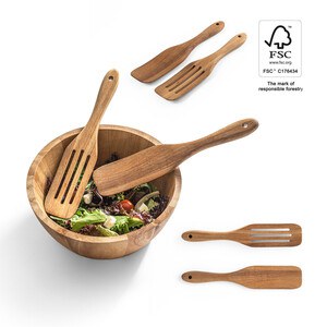 Set of two cutlery sets in acacia wood - Egotier 94291
