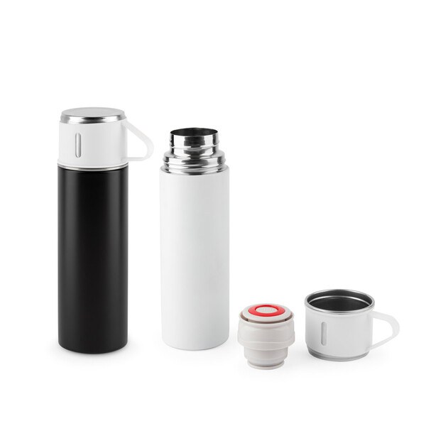 Double-walled stainless steel bottle (90% recycled) with matte finish 490 mL - Egotier 94348