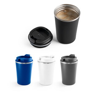 Stainless steel and PP travel cup 470 mL - Egotier 94772