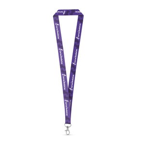 Recycled polyester (100% rPET) sublimation lanyard with carabiner - Egotier 94974