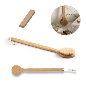 Bamboo shower and bath brush - Egotier 95057