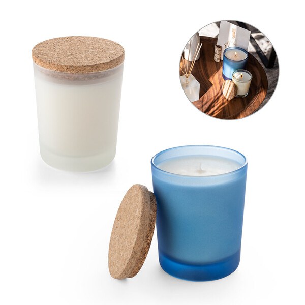 Aromatic Soy candle with cork lid 180 g - Egotier 95075