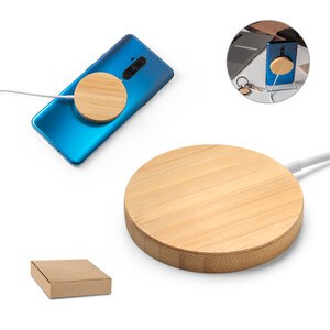 15W superfast wireless magnetic charger in bamboo - Egotier 97128