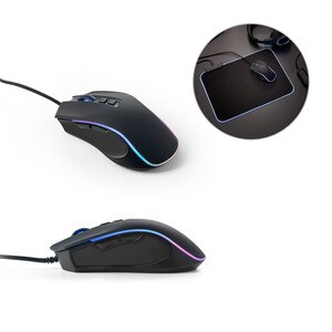 Gaming mouse with 1'5m cable and ABS RGB LED lights - Egotier 97133
