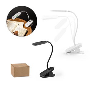 Portable desk lamp with clip and 30h autonomy at 65% rABS - Egotier 97141