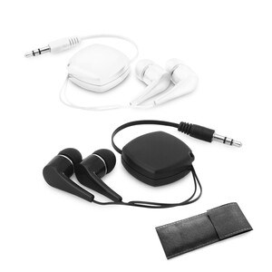Retractable earphones with 0'75 m ABS cable - Egotier 97359