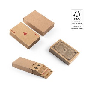 Deck of 54 classic cards in kraft paper - Egotier 98149