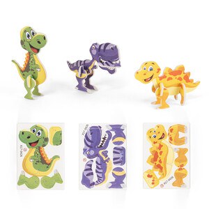 3D puzzle in paper and EVA in the shape of a dinosaur - Egotier 98152