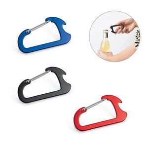 Carabiner with aluminium capsule opener - Egotier 98824