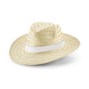 Natural straw hat with sublimated ribbon - Egotier 99085