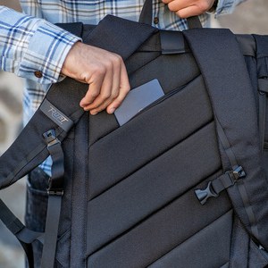 Rupt ABK002 - Coloma Backpack 28L rPET. Roll top closure. Fits 17" laptop
