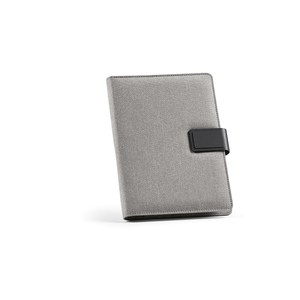 Tolstoy A5 Folder rPET. 64 FSC sheet notepad and rPU closure - Aodaci AFD002