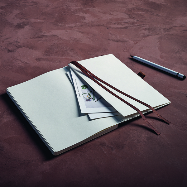 Steinbeck A5 Notebook Woodgrain cover. 70gsm FSC 196 pages