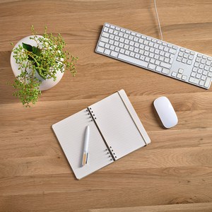 Dante A5 Notebook Bamboo cover. 70gsm Recycled 196 pages - Aodaci ANT010