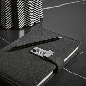 Melville A5 Notebook rPET. Metal lock and 70gsm FSC 192 pages - Aodaci ANT016