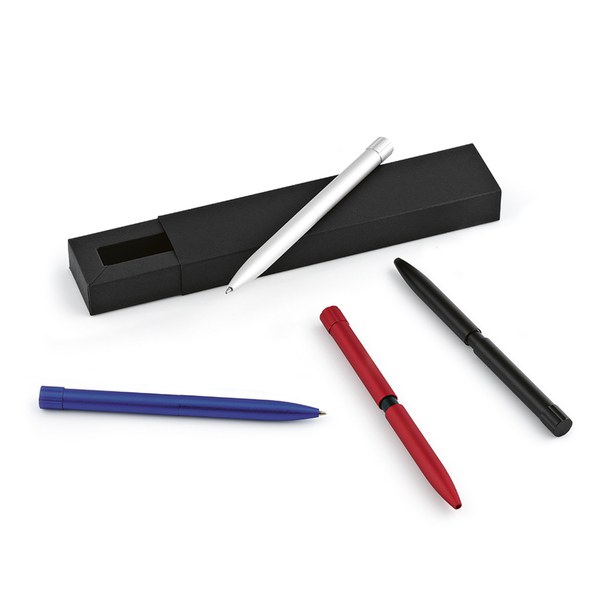 Borges Pen rAluminium. Black 1km Dokumental® ink - Aodaci APN009