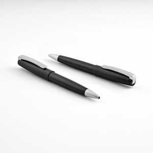 Hemingway Ballpoint Pen rAluminium. Black 2km Dokumental® ink - Aodaci APN017