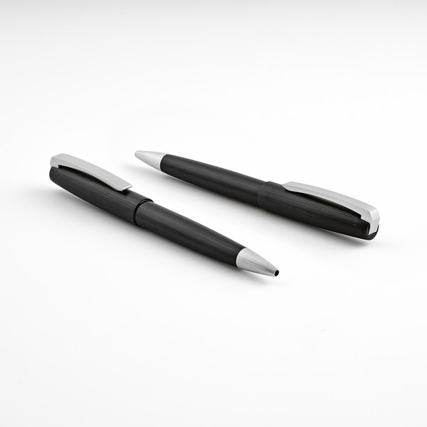 Hemingway Ballpoint Pen rAluminium. Black 2km Dokumental® ink - Aodaci APN017