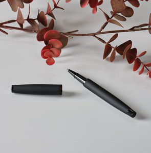 Dreiser Pen rStainless Steel. Black 1km Dokumental® ink - Aodaci APN071