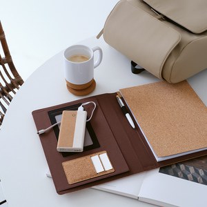 Archimedes Powerbank Cork and Wheat straw 10 000mAh. 15W - Aodaci APW003