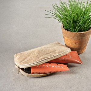 Aodaci ATB006 - Dehli Toiletry Bag 1.5L 260gsm Jute with zipper