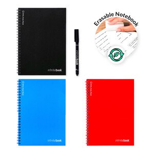 A5 Infinitebook with flexible cover and 15 plain whiteboard pages - InfiniteBook 33200