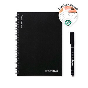A5 Infinitebook with flexible cover and 15 lined whiteboard pages - InfiniteBook 33201