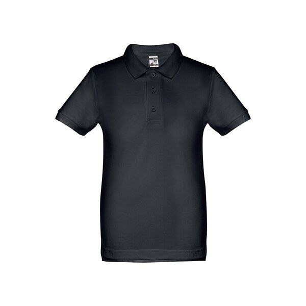 Kids short-sleeved 100% cotton piqué polo shirt unisex)