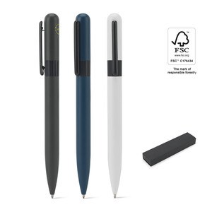Metal ballpoint (60% recycled) with rounded design - Egotier 91974