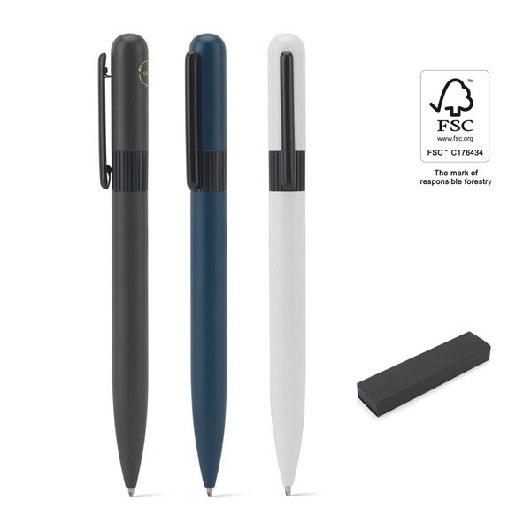 Metal ballpoint (60% recycled) with rounded design - Egotier 91974