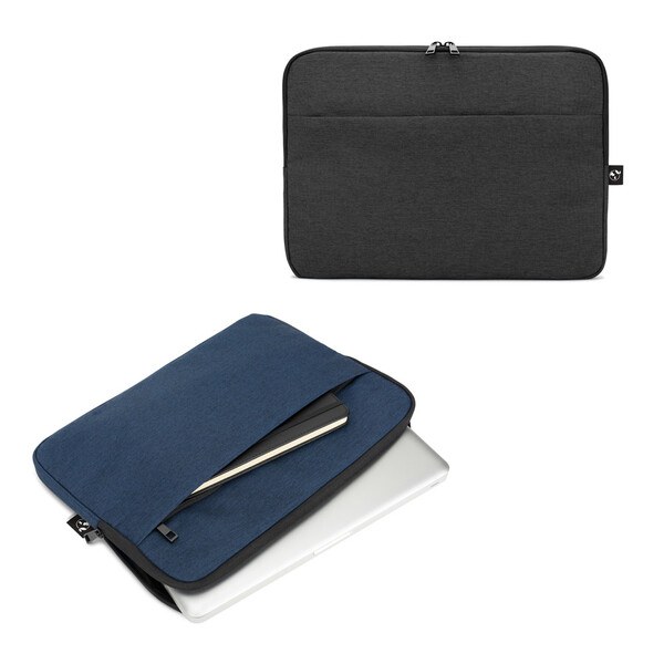 High-density 600D recycled polyester laptop briefcase 14" - Egotier 92529